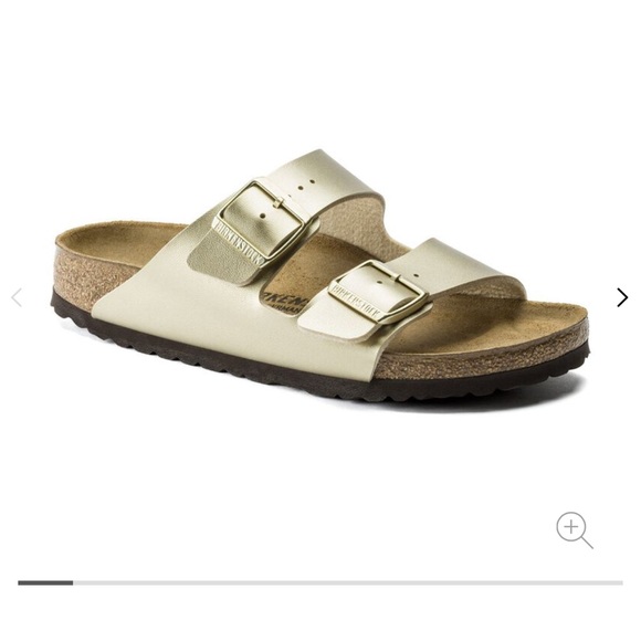 Birkenstock Arizona Gold Birko-Flor 39 / 8-8.5 - Picture 7 of 11
